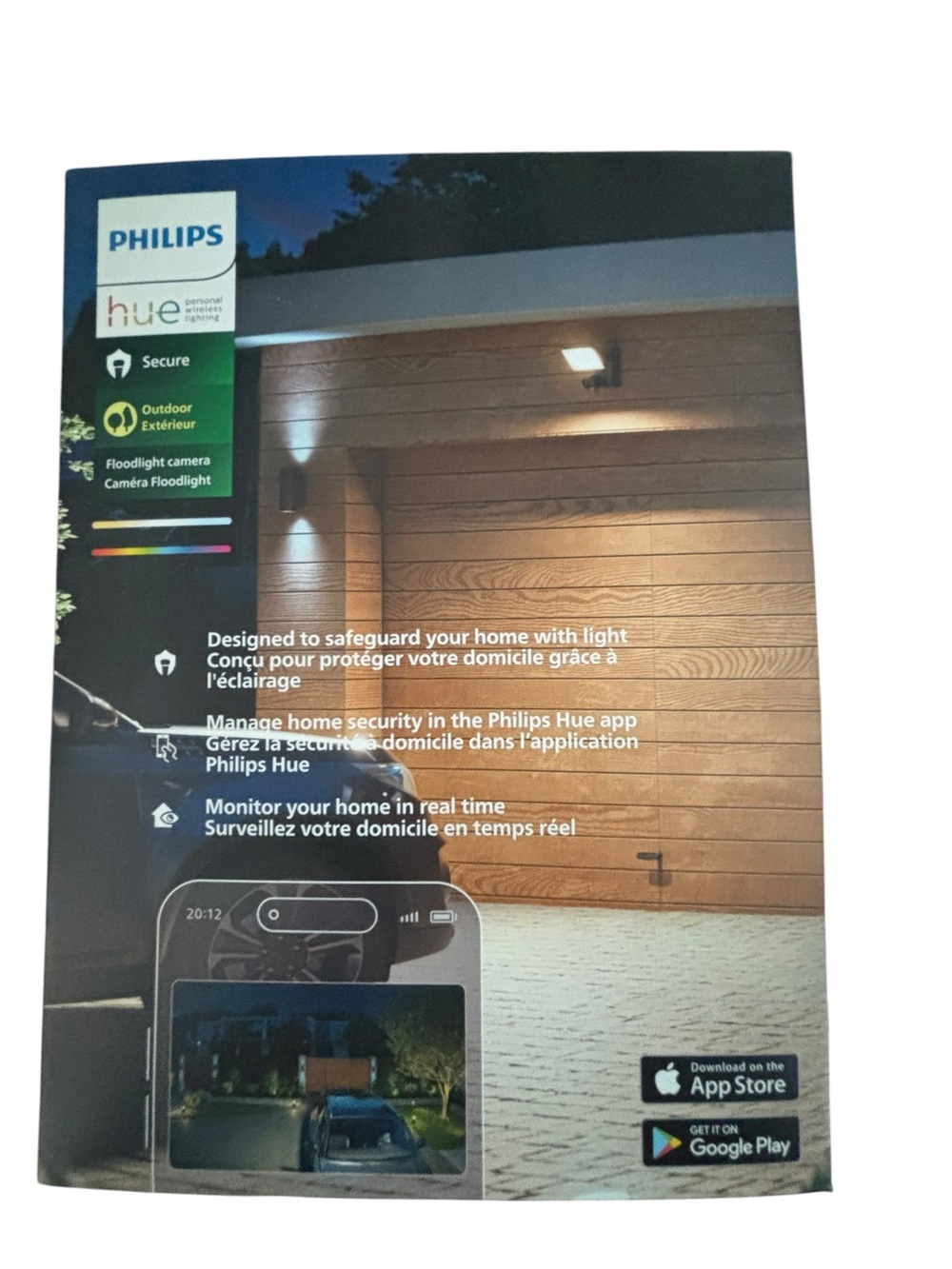 NWT Philips Smart Outdoor Security Flood Light Camera. - Picture 3 of 7